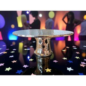 New Ceramic Halloween Silver Disco Ghost Dessert / Cake & Cupcake Party Stand